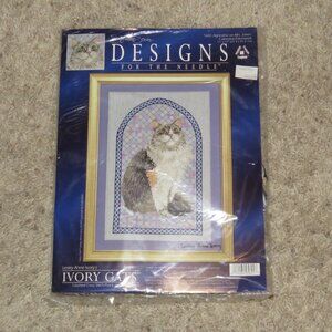 Counted Cross Stitch Ivory Cats Kit New